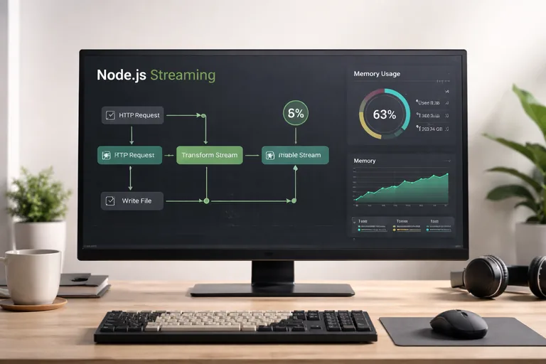 FOTO: Node.js stream kullanmak ve bellek tüketimini azaltmak