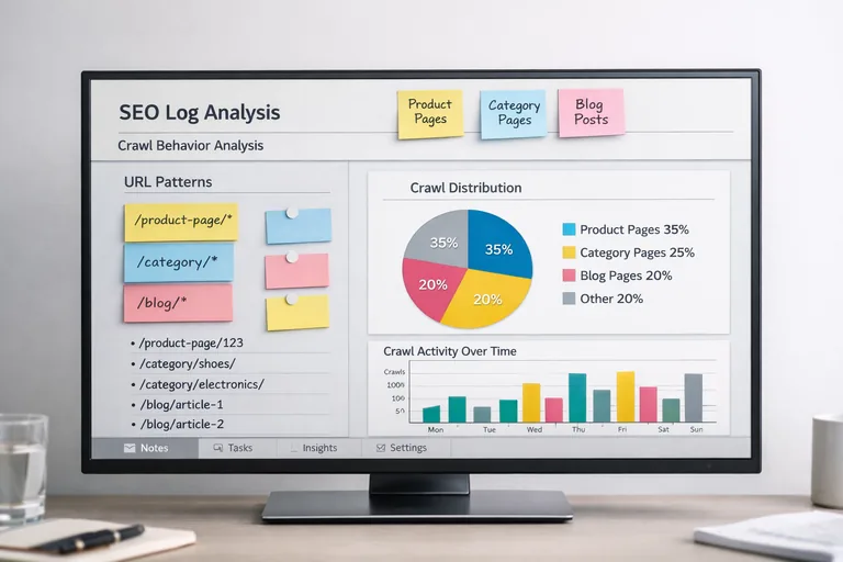 Tarama paylarını şablon haritasıyla görmek Bir duvarda URL şablonlarının haritalandığı ve tarama paylarının işaretlendiği çalışma panosu görülüyor