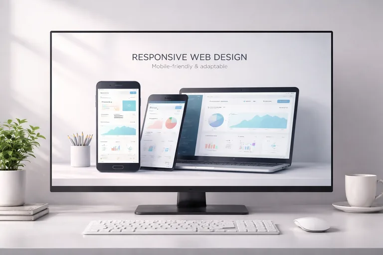 Mobil cihazlarda sorunsuz çalışan duyarlı web arayüzü düzeni ve okunabilir içerik yapısı