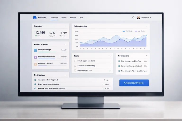Kart tabanlı içerik düzeninde başlık seviyeleri, kısa özetler ve butonların dengeli dağılımı